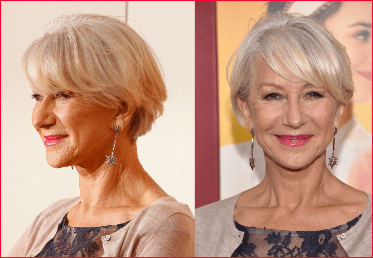 Flattering hairstyle for older women - Chic at any age